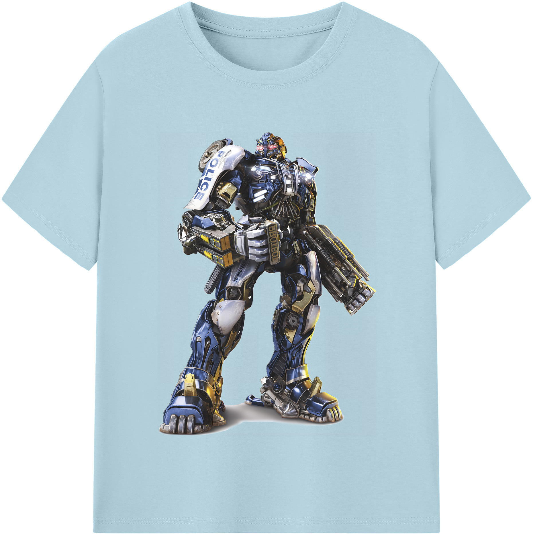 （画像用） Transformers トランスフォーマー 綿100％半袖Tシャツ（フロントプリント）